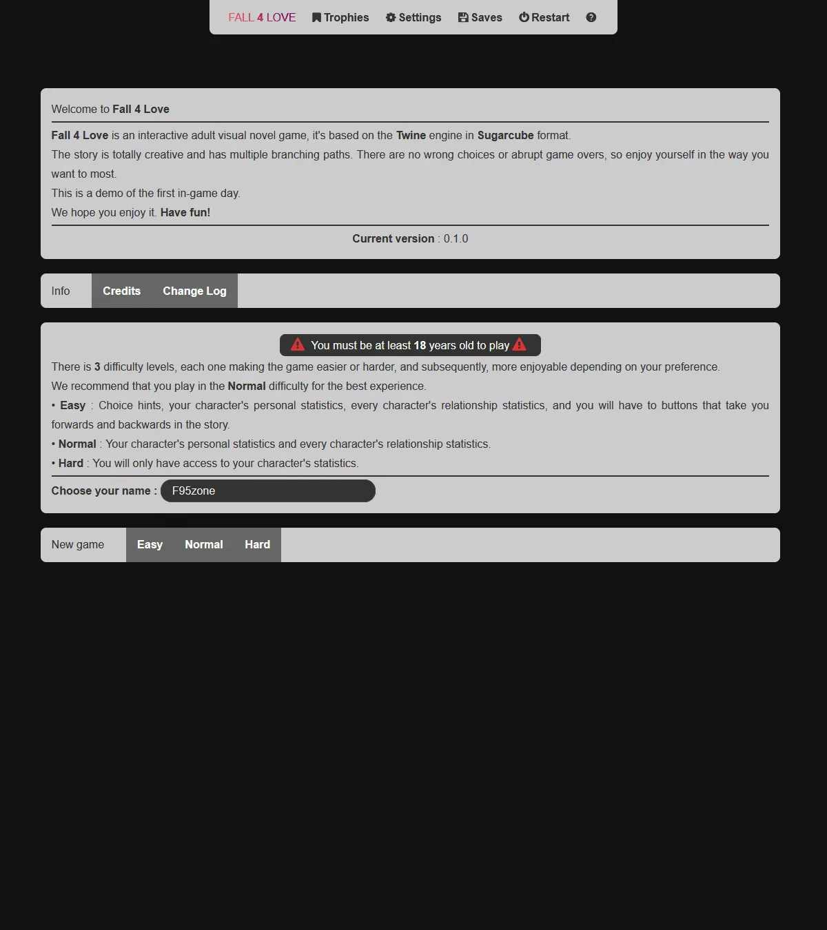 Fall 4 Love screenshot 1